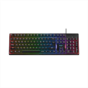 KEYBOARD WIRED USB NOXO FUSIONLIGHT, GAMING KEYBOARD, RAINBOW BACKLIGHT,ANTI-GHOSTING FOR MAIN KEYS,  BLACK