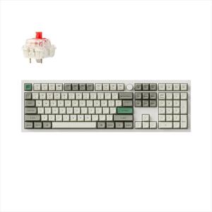 KEYBOARD MECHANICAL KEYCHRON Q6 MAX QMK/VIA RGB FULL SIZE Al. body, HS Gateron Jupiter RED Multi-Device (2.4Ghz & BT), Shell White,w/knob,Q6M-P1