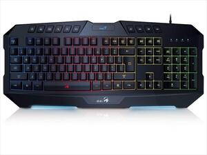 KEYBOARD WIRED USB GENIUS SCORPION K20 7-COLOR LED BACKLIT GAMING