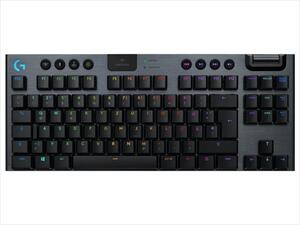 KEYBOARD MECHANICAL LOGITECH G915 LIGHTSPEED WIRELESS TKL RGB GL TACTILE CARBON w/bluetooth 920-009503