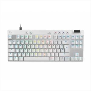 KEYBOARD MECHANICAL LOGITECH G PRO X RAPID White, TKL, LIGHTSYNC RGB, TACTILE MAGNETIC, 920-013242