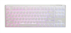 KEYBOARD MECHANICAL DUCKY ONE 3 CLASSIC PURE WHITE RGB TKL PBT Double-shot keycaps HOT-SWAPPABLE Cherry MX Speed Silver, DKON2187ST-PUSPDPWWWSC1