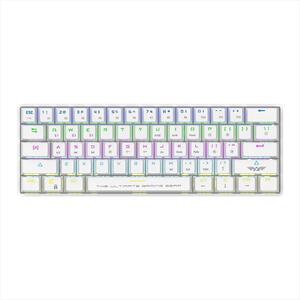 KEYBOARD MECHANICAL ARMAGGEDDON MBA-61R Starling RGB  60% Multi-Device (Wired+Bluetooth),  Kevlartech keycaps, Hotswappable, NKRO, White