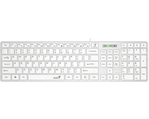 KEYBOARD GENIUS SlimStar 126 USB YU White