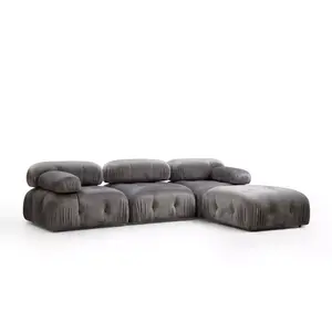 560ARE1612 Софа Bubble Corner ( L1-O1-1R -Puf) - Grey