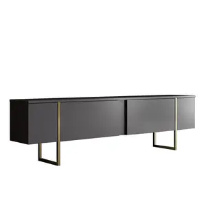 618BLY1170 Комплет мебел за дневна соба Luxe Set - Anthracite, Gold