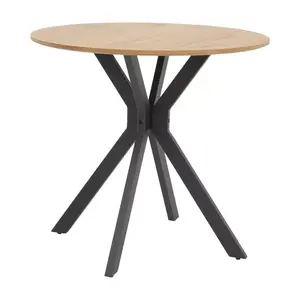 292-000074 Трпезариска маса Xuson природна D120x75cm