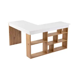 241NRD1110 Биро Vesper - White, Atlantic Pine