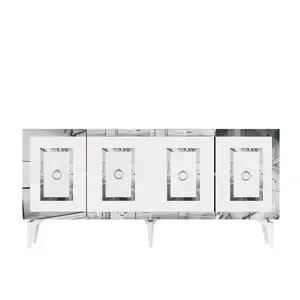 475OLV2746 Комода Karya - White, Silver