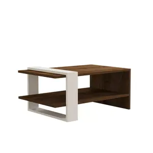 835PUQ2816 Клуб маса Gaye - Walnut, White