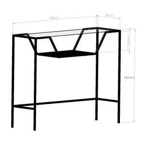 706CLN1188 Комода Lala - Black, Smoked Glass