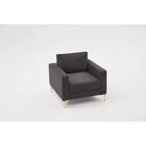 825BLC2789 Софа Berlin - Anthracite, Gold