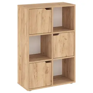 184-000102 Полица Bookel – даб 59.5x27.5x89cm