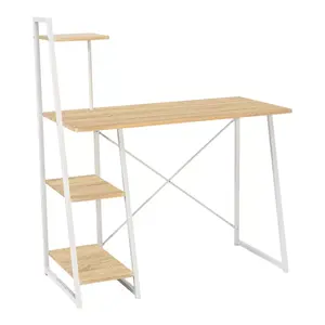 375-000006 Биро Deckstor oak-white 102x50x117cm