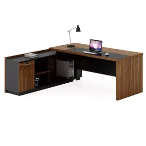 246-000013 Биро Oskar walnut-anthracite 200x180x76cm