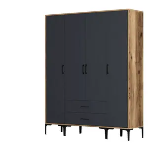 845HCT5479 Плакар Kumsal STS - Walnut, Anthracite