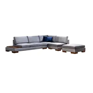 560ARE1162 Софа Tulip Corner Right With Pouf - Dark Grey