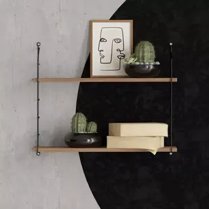 775DCM1668 Ѕидна полица Armoni 2'li - Walnut