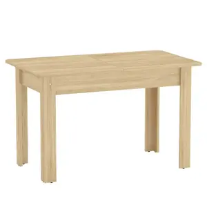 184-000007 Трпезариска маса Quiin ство проширлива сонома 120-174x70x73.5cm
