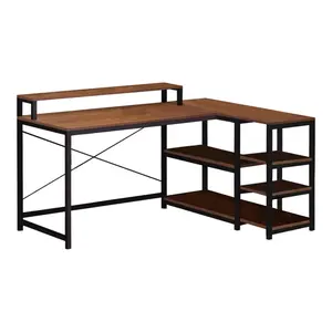 072-000123 Работна маса Tebul – реверзибилна аголна, даб, 100x60x88 см