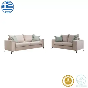 168-000093 Verona дневен сет 2 парчиња крем ткаенина-ментол перници