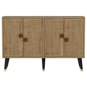 327ODS1224 Комода Ahart - Sapphire Oak, Gold