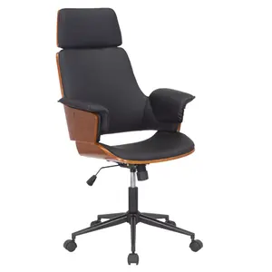 106-000020 Работен стол Hermanos black-walnut wood