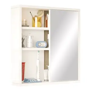 176-000197 Bagno бањарски шкаф со огледало бел