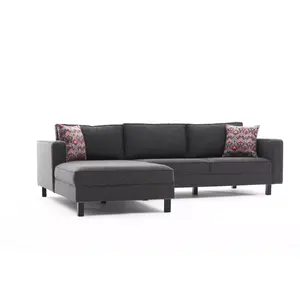 825BLC2719 Софа Kale Linen Left - Anthracite