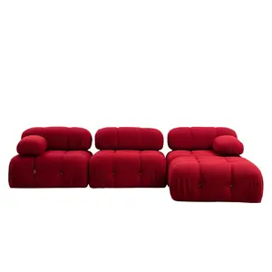 560ARE1615 Софа Bubble Corner ( L1-O1-1R -Puf) - Red