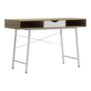 230-000060 Биро Комо  во сонома-бела боја 120x48x76cm