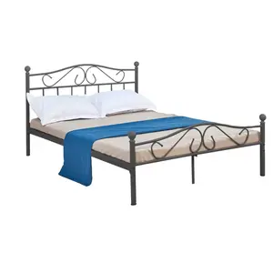 285-000015 Брачен кревет Yorick black 150x200x99cm