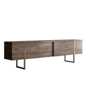 618BLY1172 Комплет мебел за дневна соба Luxe Set - Walnut, Gold