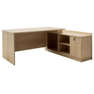 069-000029 Работна маса Amazon L-облик – 180x160x76 см, боја сонома