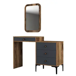 845HCT1208 Тоалетна маса Lizbon 543 - Walnut, Anthracite