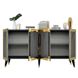 475OLV1735 Комода Bare - Anthracite, Gold