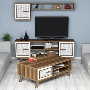 845HCT5236 Комплети за дневна соба Ayla - Walnut, White