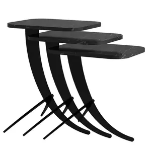 845HCT2875 Клуб Маса Pion - Black Marble