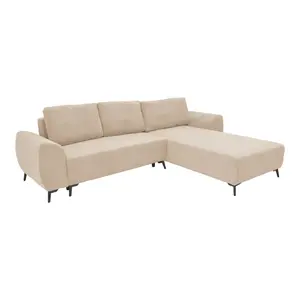 074-000042 Settee тросед на развлекување со складирање беж ткаенина