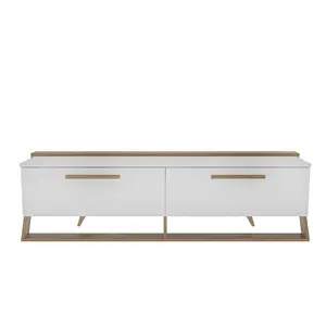 875ZNA4585 ТВ Комода Astrid - White, Walnut
