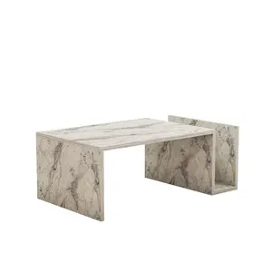 495SSE2114 Клуб Маса Memo - Freesia Marble