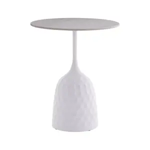 101-000098 Помошна масичка Kousien бела D50x60cm