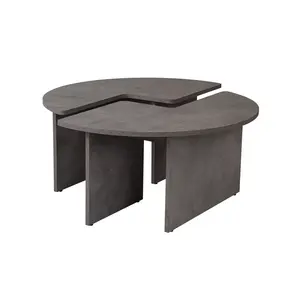 241NRD1407 Клуб маса Moira - Concrete Grey