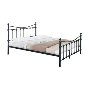 285-000018 Кревет Beowulf црн метал 150x200x102cm