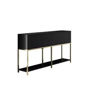 618BLY1213 Комода Lord - Black, Gold
