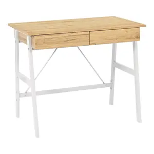 375-000008 Биро Lione oak-white 90x50x75cm