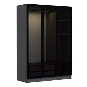 506MNR2272 Плакар Kale Anthracite Black - 2272