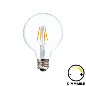342-000073 LED сијалица G125 8W димирачка проѕирна