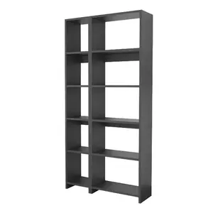197-000283 Полица за книги Alkathi – антрацит 77x22x160cm