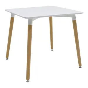 292-000106 Трпезариска маса Natali бела  80x80x76см